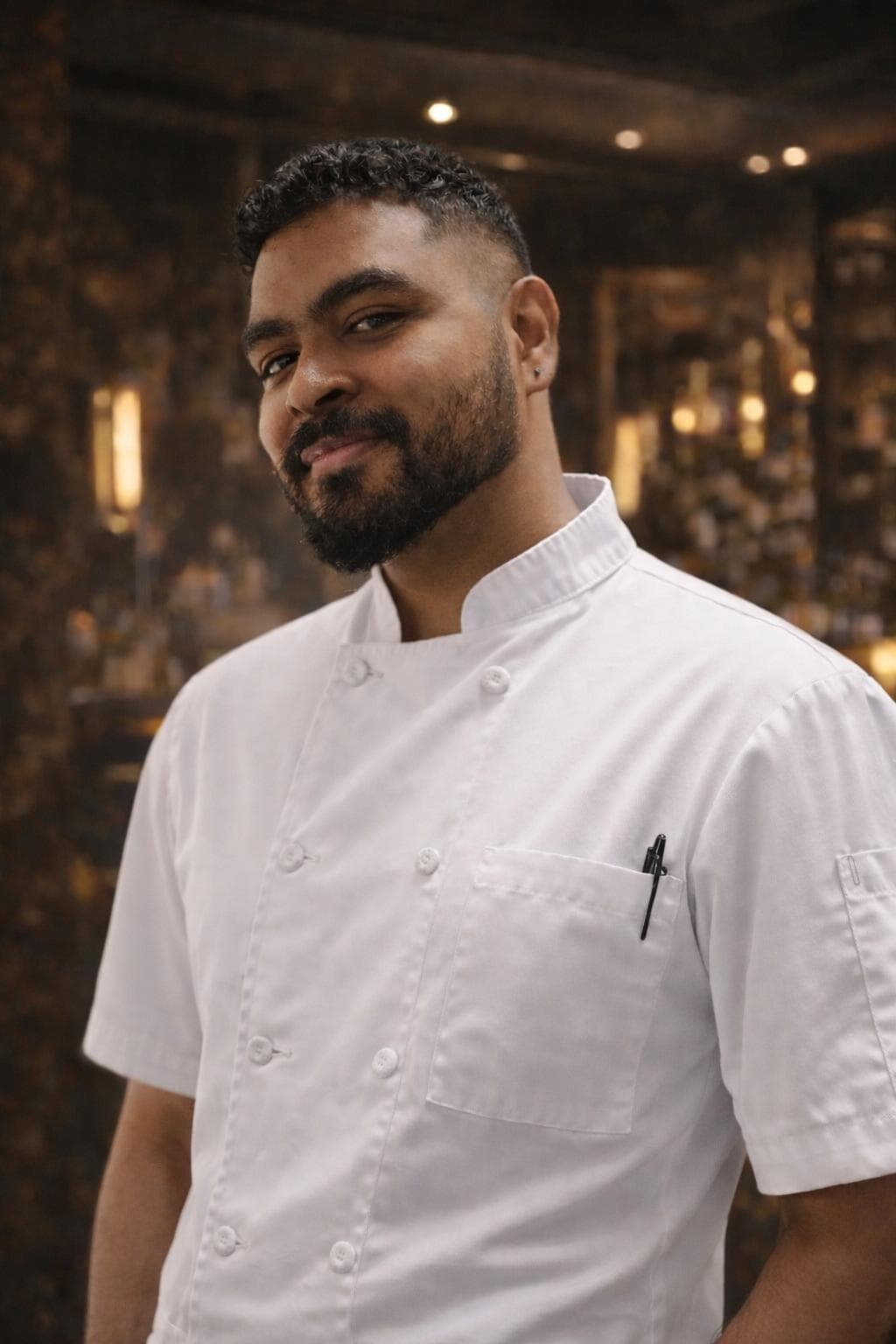 Chef Nirmal Ranganathan in his kitchen